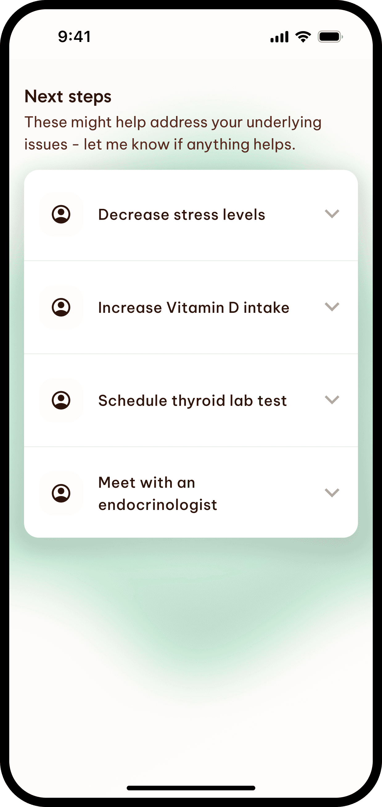 Auren app preview for step 5